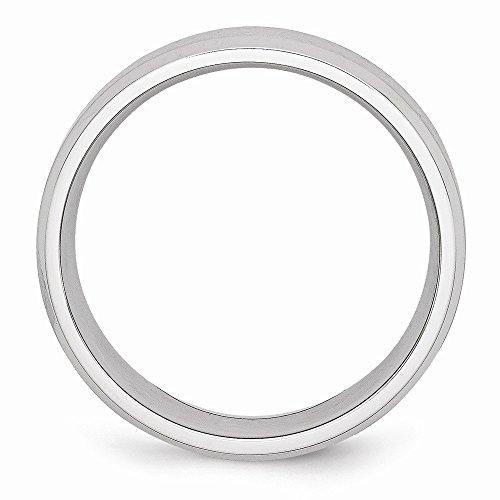 Solid Cobalt Beveled Edge 7mm Plain Classic Wedding Brushed Matte Finish Band Ring2