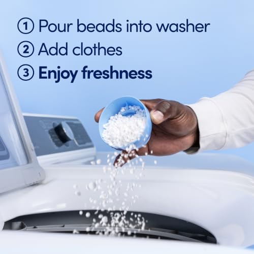 Image of Downy Light Laundry Scent Booster Beads,Ocean Mist Scent,24 OZ,In-Wash Fabric Beads Designed To Be Gentle With A Light Boost Of-Scent,No Heavy Perfumes,(Pack of 2)