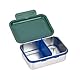 LÄSSIG Kinder Brotdose Edelstahl Lunchbox Frühstücksbox Nachhaltig Kindergarten Schule/Lunchbox Stainless Steel Little Gang Rainbow green