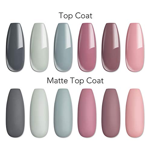 UR SUGAR UV Nagellack Set Shellac Set 6 Gelnägel Farben Nude Grau Farbgel für Gelnägel Rosa Gellack Nageldesign-Sets… – Bild 8