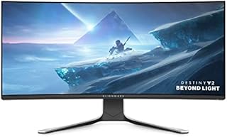 Alienware Ultrawide Curved Gaming Monitor - 38-Inch WQHD Display, 144Hz Refresh Rate, 1ms Response Time, 2300R Curvature, NVIDIA G-SYNC Ultimate, IPS, VESA Display HDR 600, USB, White - AW3821DW