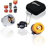Horynar Gas Refill Adapter Butane Refill Adapter Save More Money Isobutane Fuel Canister / 8 OZ Butane/Propane Tank 16 OZ / EN417 Valve Canister Shifter