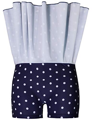 Women's Plus Size Torrid Swimwear One Piece Swimdress Modest Polka Dot Swimsuits for Women - Thumbnail 7