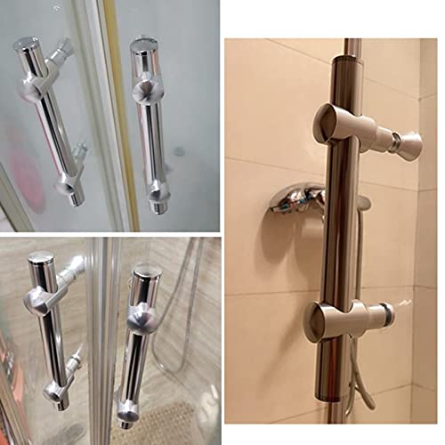 Bouton de poignée de porte de douche noir étanche en acier inoxydable pour cabine - 4