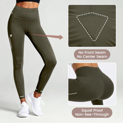 Image of Running Leggings for Women High Waisted Compression Pants for Yoga Workout