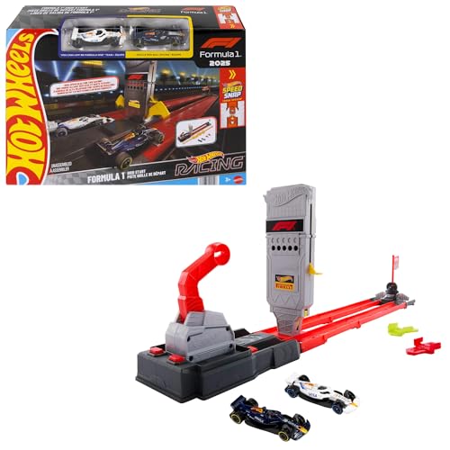 Hot Wheels Circuit de course F1 avec 2 voitures métalliques