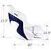 Leader Accessories Two Tone Captains Bucket Seat Premium Sports Flip Up Boat Seat (White/Blue)