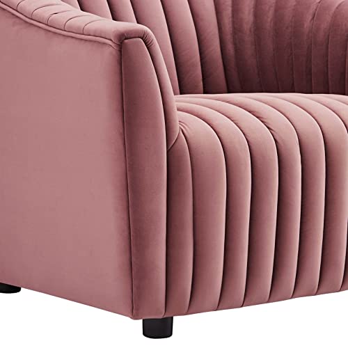 Sillón Plegable Terciopelo Rosa miniatura 6