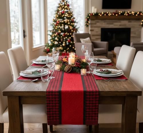 Caminho De Mesa Natalino Em Tear 100% Artesanal Decoração Para Me...