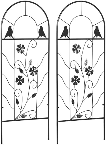 Treillis Avec Oiseaux 120705 Treillis Métallique H-150 Cm L-50 Cm Aide à L' Escalade