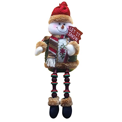 JKLW Santa Claus Snow Man Elk Doll Decoración de Navidad Árbol de Navidad Adornos decentes Cover