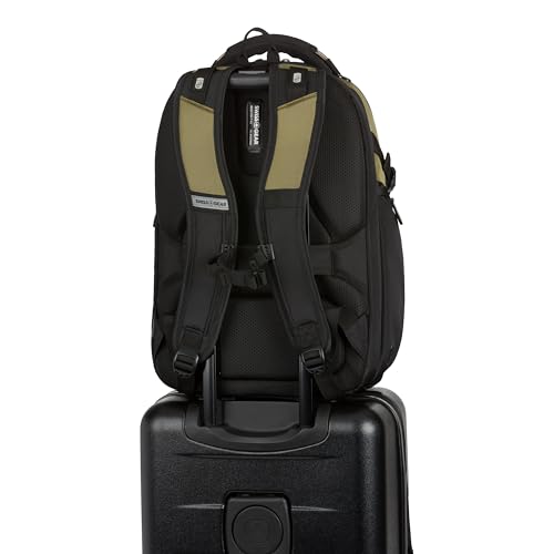 SwissGear Endure ScanSmart Laptop Backpack &ndash; TSA Approved Tech Backpack &ndash; Fits Most 17" Laptop &ndash; Multiple Organizer Pockets &ndash; Olive