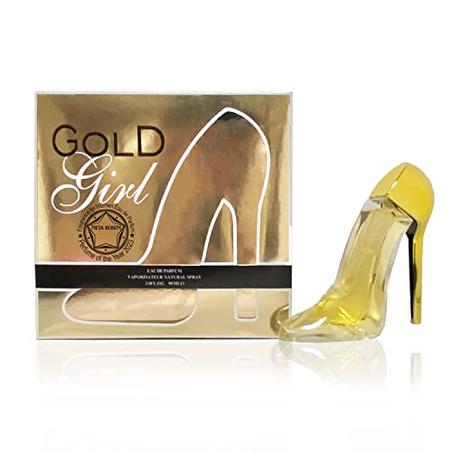 Meta-Bosem Gold Girl, Women's Fragrance Eau De Parfum Natural Spray Perfume - Floral Vanilla Notes - Fresh Scent - Great Holiday Gift - For All Day Use - A Classic Bottle, 3.0 Fluid Ounce/90 Ml (Gold Girl, 3.0 Fl.oz.) #TOP4