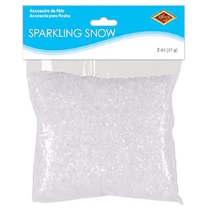 Beistle paquete de nieve brillante de 2 oz., Blanco