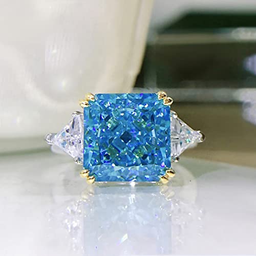 Aquamarine en Diamant en Carbone pour Femmes Bijou de Cérémonie