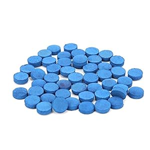 Alomejor Billard Queue Tipps 50 Stück Snooker Cue Tipps Billard Pool Stick Ersatztipps Blue Pool Cues für Billard Snooker Zubehör