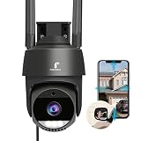 3K 5MP Outdoor Security Cameras - AI Motion Detection & Siren, 360° View PTZ, IP66, Auto Tracking, 2