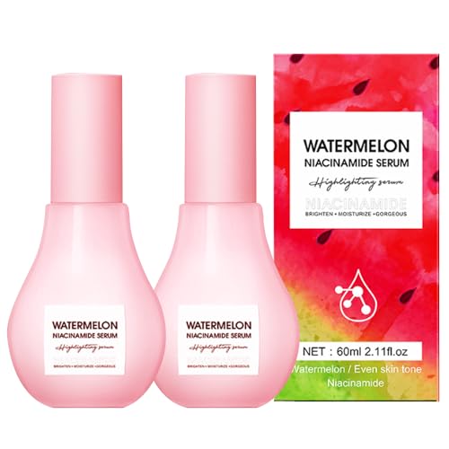 Watermelon Niacinamide Serum, Niacinamide Face Serum, Hydrating Facial Serum with Hyaluronic Acid, Minimize Pores, Even Skin Ton