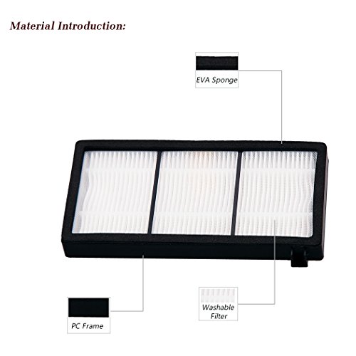 I Clean 16Pcs Replacement Irobot Roomba Hepa Filter, Parts Fit For Roomba 980 960 880 860 870 890 Robotic Vacuum 800&900 Series, With A Free Cleaning Brush… #TOP2
