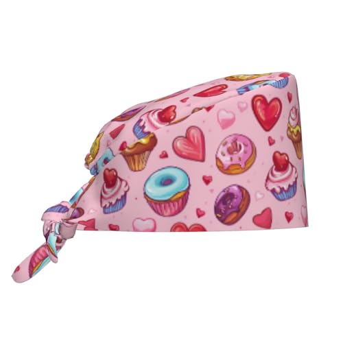 Image of Adjustable Scrub Cap with Sweatband, Breathable Working Hat for Men /Women