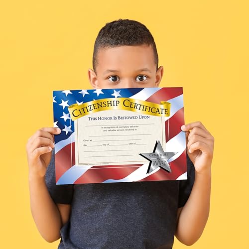 Hayes Citizenship Certificate, 11 x 8-1/2 Inches, Paper, Pack of 30 - Thumbnail 3