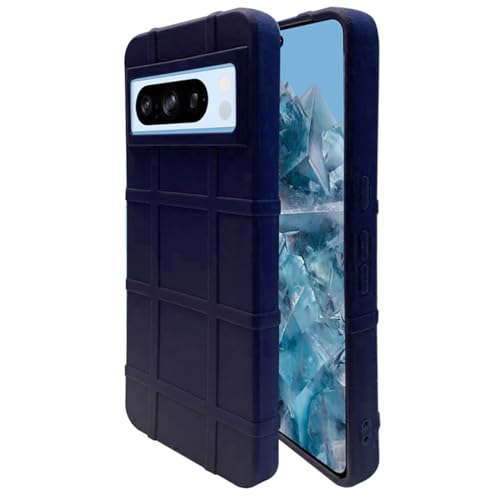 amazon basics Shockproof Back Case Cover for Google Pixel 8 Pro 5G | 360 Degree Protection | Slim Protective Case | Anti-Scratch Tough TPU Case for Google Pixel 8 Pro 5G (Blue)