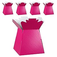 Confezione Da 5 Scatole Porta Bouquet - Fioriere In Cartone Per Matrimoni E Feste