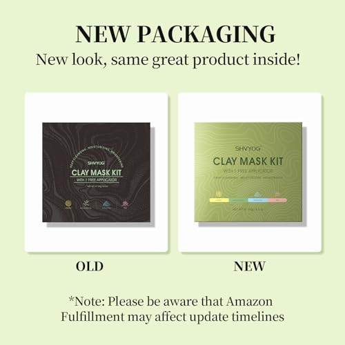 Clay Face Mask Kit, Vitamin C Clay Mask with Turmeric, Dead Sea Mud, Green Tea, Rose, Skin Care Facial Mask for Deep Cleansing, Controlling Oil and Refining Pores & Mask Brush(240g in Total) - Image 3