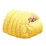 Seguro y Estable: Esta cama de invierno para gatos está equipada con una base antideslizante que se mantiene firme en su lugar, ofreciendo seguridad y comodidad para mascotas juguetonas mientras descansan o duermen en suelos de madera o baldosas; la base asegura que la cama permanezca estable sin moverse, ideal para uso diario en el hogar.