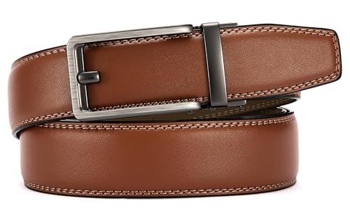Image of CHAOREN Click Belts for Men - Mens Ratchet Belt 1 3 /8 inch for Dress Pants - Perfect Companion to Men's Oxfords