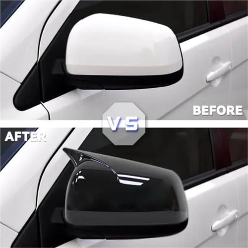 Coque rétroviseur Mitsubishi Lancer X plastique cassé solution look carbone - 3