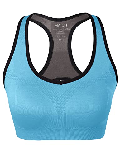 Match Racerback Sports Bras for Women – Padded Seamless Strappy