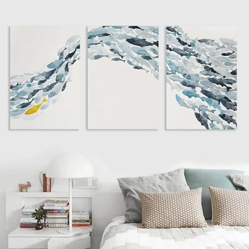 Affiches de poissons abstraits pour sublimer votre salon moderne - 2