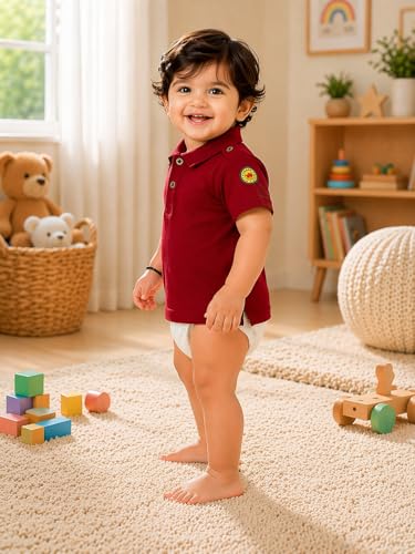 Image of BODYCARE Kids Inafant Boys Half Sleeves Cotton T-Shirt | Skin Friendly Regular Fit | Ultra Soft Breathable Comfortable & Durable | Pack of 2 | Assorted |Casual for Toddler