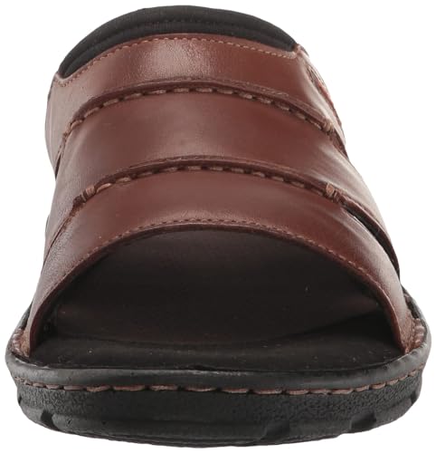 Image of Rockport Men's Darwyn Slide Sandal, COACH BROWN, 7