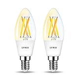 ✿ Bombillas Inteligentes Filamento LED WiFi – 4.5W 470 lúmenes con base E14 podrá ahorrar hasta un 85% en su consumo energético. Es compatible con Amazon Alexa, Google Home Assistant y Smart Life/Tuya APP, fácil de controlar.