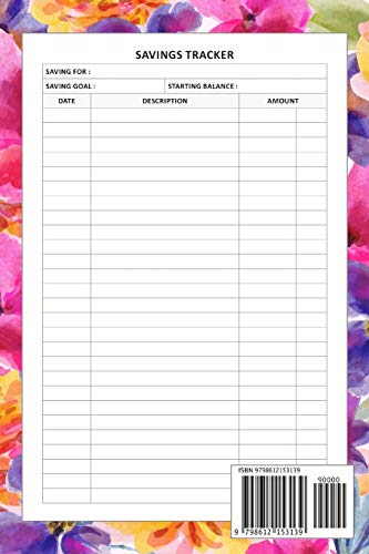 Money Saving Book: Help you achieve your savings goals