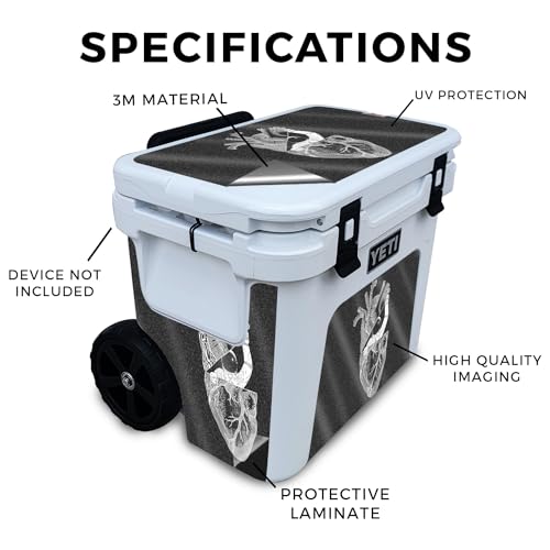 Image of Glossy Glitter Skin Compatible with Yeti Roadie 32 Wheeled Cooler - My Space - Premium 3M Vinyl Protective Wrap Decal Cover - Easy to Apply | Crafted in The USA by MightySkins