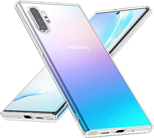 YLK Coque Compatible avec Samsung Galaxy Note 10 Plus, Coque Silicone Non Jaunissant Transparent Antichoc Housse de Protection Clair pour Samsung Galaxy Note 10 Plus