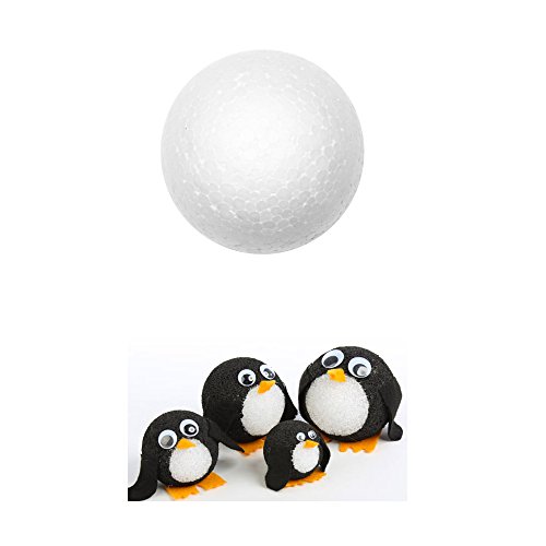 72 Styrofoam Balls 1.5" School Christmas Arts & Crafts Smooth Polystyrene New !