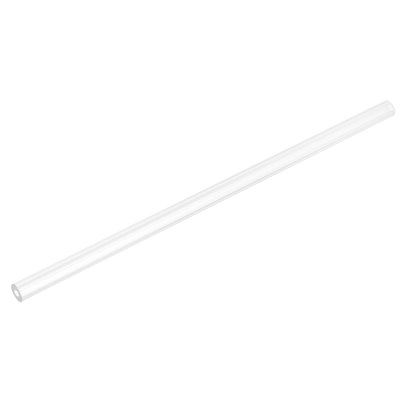 uxcell Rigid Round Clear Tubing 4mm(3/16") ID x 10mm(3/8") OD x 0.8Ft(250mm) Length Plastic Tube