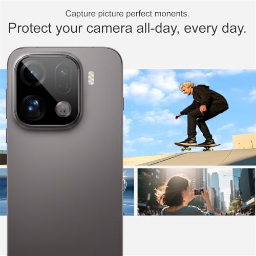 Image of 4youquality Back Camera Lens Protector Compatible with Oppo Find X9 Pro (1 Pack) | 9H Tempered Glass Camera Guard | Military-Grade Anti Scratch Protection | Ultra Clear HD Lens Film | Bubble-Free Easy Installation | Case Friendly