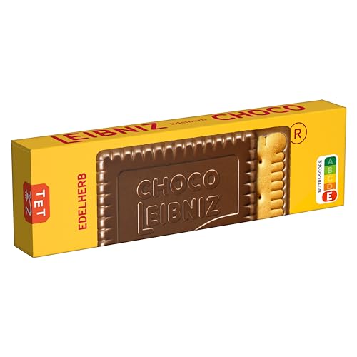 LEIBNIZ Choco Edelherb, 125 g, knusprige Butterkekse eingebettet in Zartbitterschokolade (1 x 125 g)
