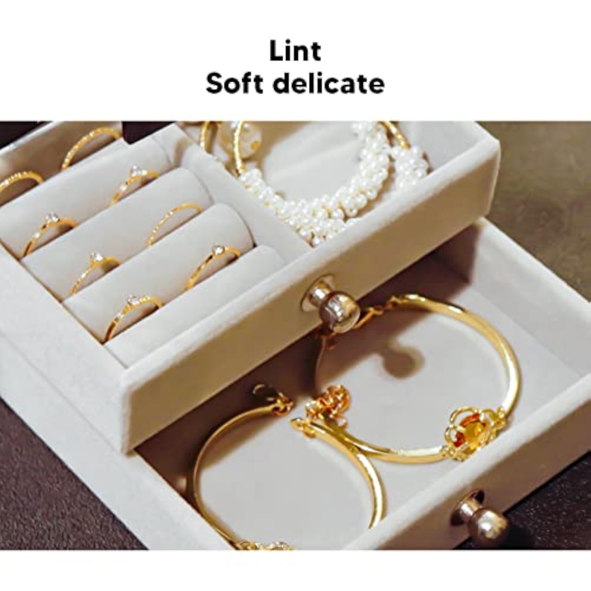 Acrylic Earring Holder Display Stand with 5 Drawers for Rings
