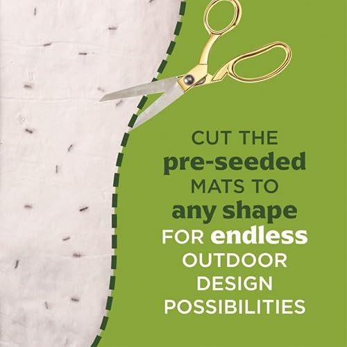 BloomingBulb Seed Mat - Easy to Plant and Grow Garden Seeds - Creates Fragrant, Vibrant Flower Garden (Rainbow Dwarf Zinnia Flower Tree Ring - 1 Mat)