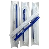 3x Steriler Hautstift/Hautschreiber + Lineal - 3x Surgical Skinmarker Violett - INKgrafiX® - Tattoo Piercing Stift Tattoostift