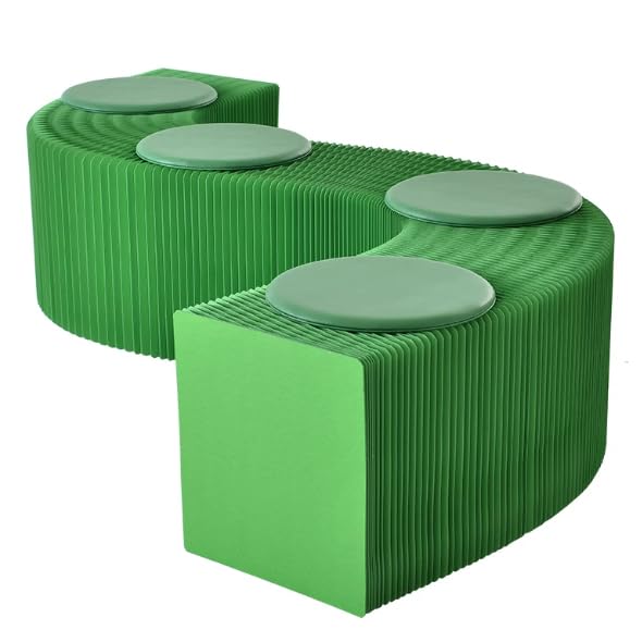 Banc pliable en carton de haute qualité tabouret kraft extensible