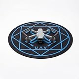 KAIOULU Drone Landing Pad, 20 Inch Round Universal Waterproof Portable Fast-Foldable Helipad for Mini 5 Pro/4/3/2 Se/4k/Dji Neo/Flip/Mavic 3/Rc Quadcopters, Fit Various Drone Flying Scenarios (Blue)
