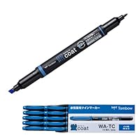 Amazon.co.jp: トンボ鉛筆 蛍光ペン 蛍コート 青 10本 WA-TC89