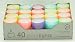 Produktbild Wenzel-Kerzen Summer Edition Colorlights Teelichte mit Langer Brenndauer 100% Paraffin Bunt, Höhe 24 mm Durchmesser 38 mm